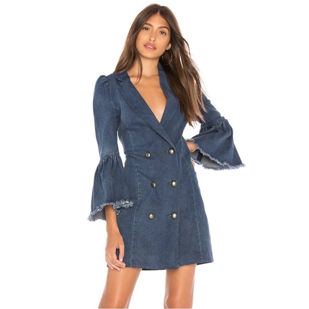 Marled by Olivia Culpo • RUFFLE CUFF BLAZER DRESS